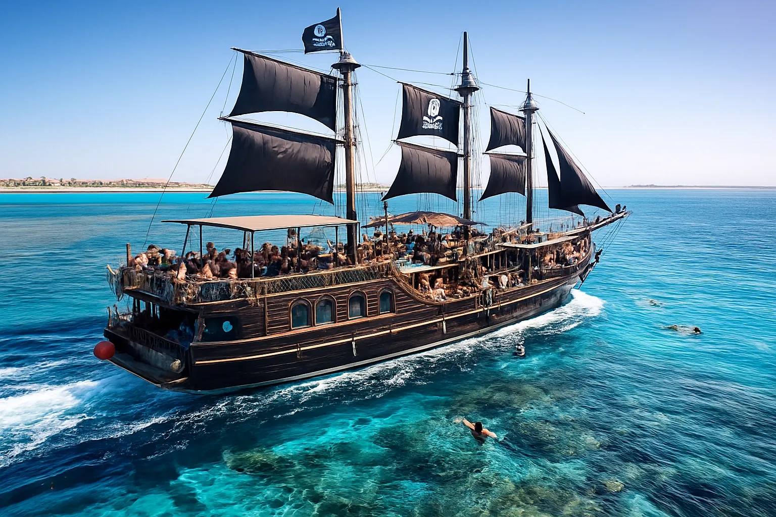 Hurghada Pirate Boat Adventure – Top Red Sea Cruise with Snorkeling & Family Fun